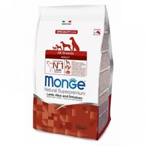 Суxой корм Monge Dog Speciality для собак, ягненок/рис/картофель, 12 кг.