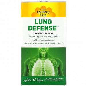 Country Life, Lung Defense, 60 веганских капсул