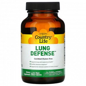 Country Life, Lung Defense, 60 веганских капсул