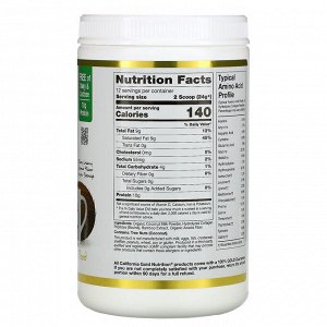 California Gold Nutrition, Superfoods, кокосовые сливки с коллагеном в порошке, без подсластителей, 288 г (10,2 унции)