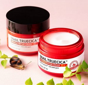 Крем на основе муцина черной улитки Snail Truecica Miracle Repair Cream