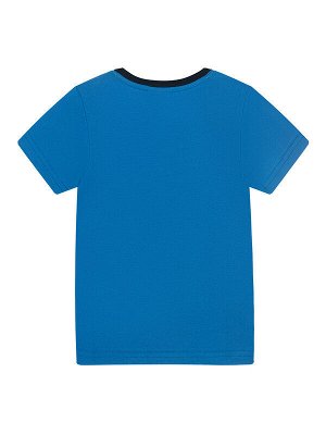 Комплект Состав: 95% хлопок, 5% эластан
Цвет: синий, тёмно-синий
Год: 2021
*	Комплект: футболка с принтом Disney, брюки
*	из качественного эластичного и приятного на ощупь трикотажа джерси
*	высокое с