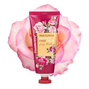 Набор кремов для рук с водяной лилией и розой FarmStay Pink Flower Blooming Hand Cream 2set, 100мл*2шт