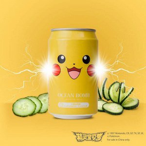 Лимонад "Покемон" вкус огурца 330мл 1/24 Тайвань