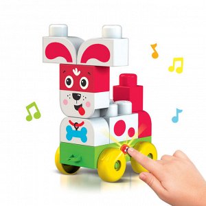 Конструктор детский Talky Blocks кнопочка Собачка 2820
