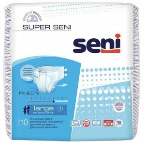 Подгузники д/взрослых Super Seni Large 10 шт.