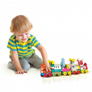 Конструктор детский Talky Blocks кнопочка Тигренок 2823