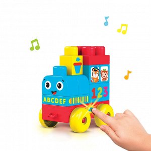 Конструктор детский Talky Blocks кнопочка Паровозик 2828