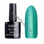 Гель-лак Bluesky №80615 бирюзово-зеленый с микроблестками, 10 мл