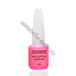 Клей для ногтей с кисточкой Velganza Nail Gel Glue, 10г