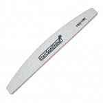Пилка для ногтей NailSunShine Полумесяц, серая 100/180
