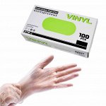 Vinyl, Перчатки виниловые неопудренные прозрачные ПАРА, размер M