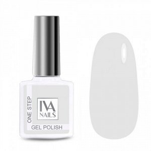 IVA Nails, Гель-лак One Step №19 белый, 8мл