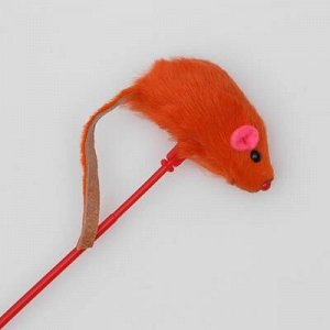 Дразнилка "Мышь на палочке", микс цветов