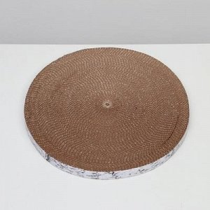 Гофрокогтеточка "Пижон" круглая "Спил березы", с пропиткой, 35 x 2,5 см