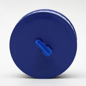 Колесо для грызунов полузакрытое пластиковое, без подставки, 14 см, синее
