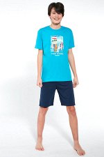 519 TROPICAL Пижама подростковая с шортами для мальчиков