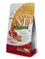 Farmina N&amp;D Cat AG Adult Cat Chicken &amp; Pomegranate Neutered сухой низкозерновой корм для стерилизованных кошек и кастрированных котов Спельта/Овес/Курица/Гранат 5кг