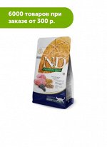 Farmina N&amp;D Cat AG Adult Cat Lamb &amp; Blueberry сухой низкозерновой корм для кошек Спельта/Овес/Ягненок/Черника 300г