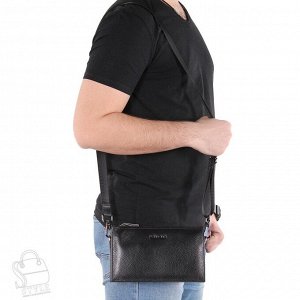 Клатч мужской кожаный 0189-2H black Heanbag
