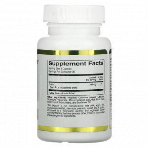 California Gold Nutrition, Fisetin with Novusetin, физетин, 100 мг, 30 растительных капсул