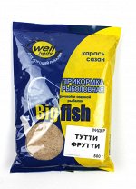 Прикормка Well Baits БИГ ФИШ Фидер 500гр (Тутти-Фрутти)