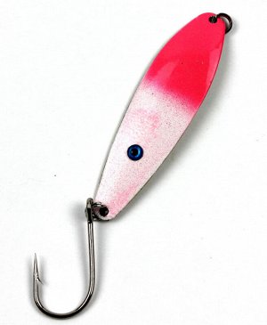 Блесна-колебалка Salmon Trolling ST-302G (7.5см, 5.6 гр, Pink/White Glow UV)