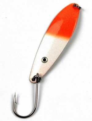 Блесна-колебалка Salmon Trolling ST-303G (7.5см, 5.6 гр, Orange/White Glow UV)