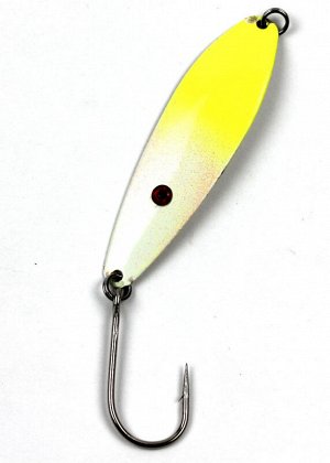 Блесна-колебалка Salmon Trolling ST-305G (7.5см, 5.6 гр, Yellow/White Glow UV)