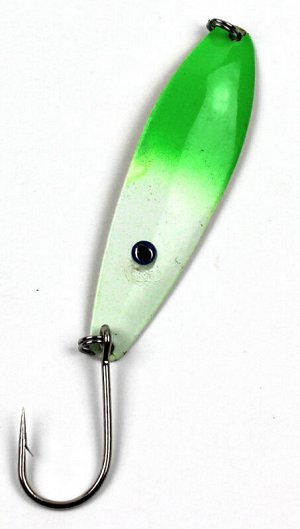 Блесна-колебалка Salmon Trolling ST-306G (7.5см, 5.6 гр, Green/White Glow UV)