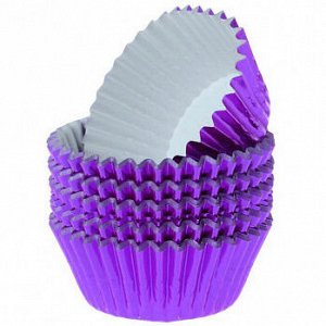 Капсулы бумажные Фиолетовые металлик 50*35 мм, 1000 шт