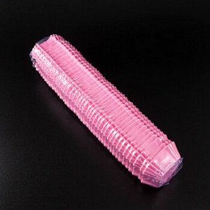 Капсулы для конфет розовые квадрат. 43*43 мм, h 24 мм, 1000 шт.