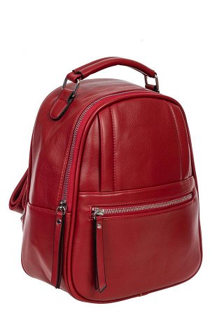 Женский рюкзак из гладкой искусственной кожи, цвет бордовый