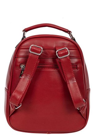 Женский рюкзак из гладкой искусственной кожи, цвет бордовый