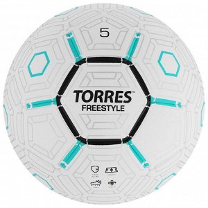 Мяч футбольный TORRES Freestyle, PU, термосшивка, 32 панели, р. 5