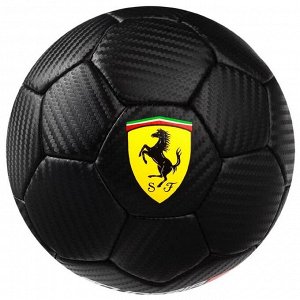 Мяч футбольный FERRARI, размер 2, PU, цвет чёрный, уценка (порвана упаковка)
