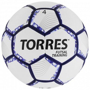 Мяч футзальный TORRES Futsal Training, PU, ручная сшивка, 32 панели, р. 4