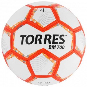 Мяч футбольный TORRES BM 700, PU, гибридная сшивка, 32 панели, размер 4