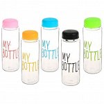 Бутылка для воды &quot;My bottle&quot;, 500 мл, 19.5 х 6 см, микс