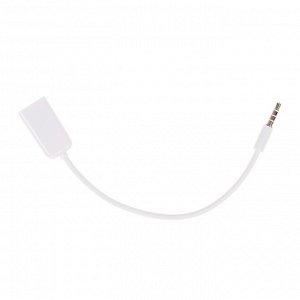 Кабель-переходник аудио LuazON, Jack 3.5(4pin)(m)-2xJack 3.5(3 pin)(f),для микро и наушников