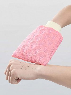 1шт отшелушивающая банная перчатка с рисунком рыбьей чешуи