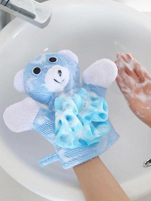 Синий Мочалка-перчатка Аксессуары для ванной