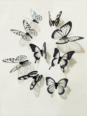 3D настенный стикер бабочки 18pcs