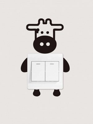 Стикер для переключателя с принтом коровы