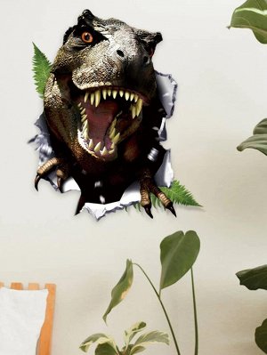 Наклейка на стену с принтом динозавра
