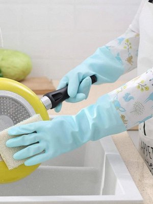 Перчатка для мытья посуды с рисунком животных 1 пара