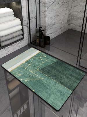 1шт нескользящий коврик для ванной с геометрическим узором