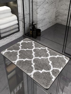 Нескользящий коврик для ванной с геометрическим рисунком 1шт
