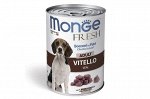 Monge Dog Fresh Chunks in Loaf консервы для собак мясной рулет из ягненка 400г