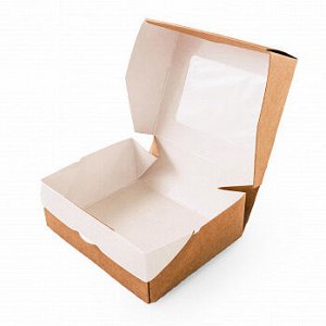 Коробка крафт с окном 10*8*3 см (tabox300), 100 шт.